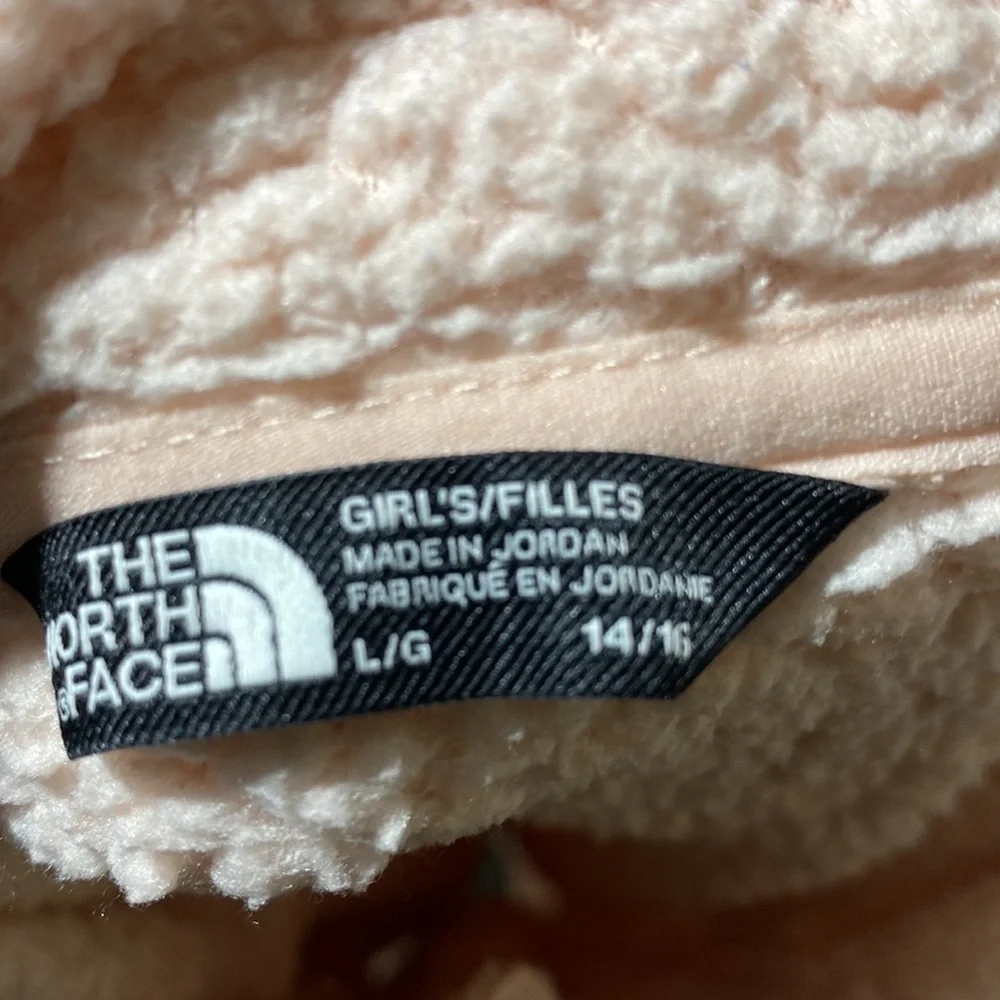 THE NORTH FACE Girls Faux Fur Fuzzy Hooded Jacket - Picture 7 of 7